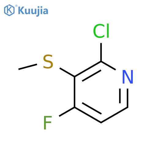 2-Chloro-4-fluoro-3-(methylthio)pyridine structure