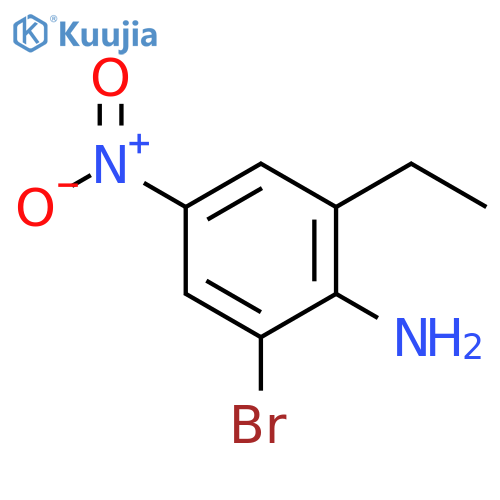 Benzenamine, 2-bromo-6-ethyl-4-nitro- structure