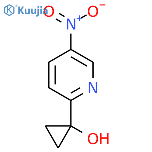 1-(5-nitropyridin-2-yl)cyclopropan-1-ol structure