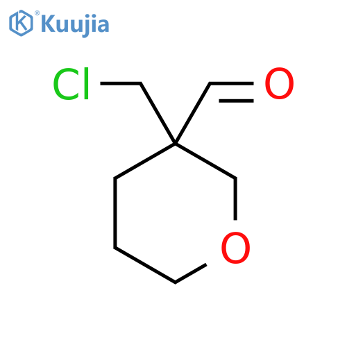 3-(Chloromethyl)oxane-3-carbaldehyde structure