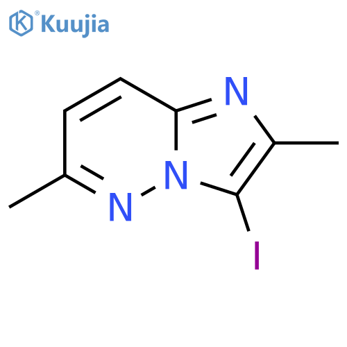 3-Iodo-2,6-dimethylimidazo[1,2-b]pyridazine structure