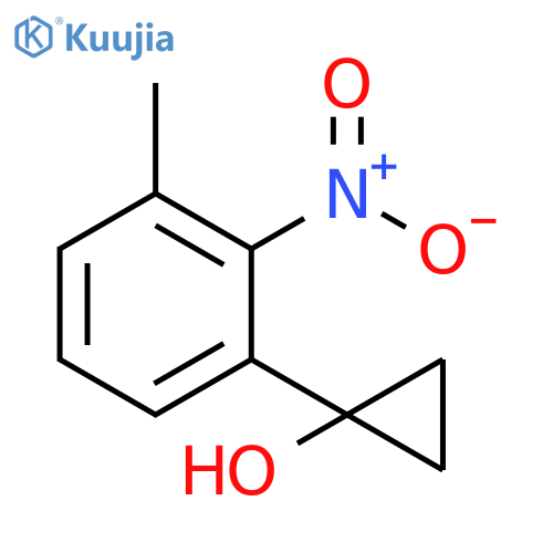 1-(3-methyl-2-nitrophenyl)cyclopropan-1-ol structure