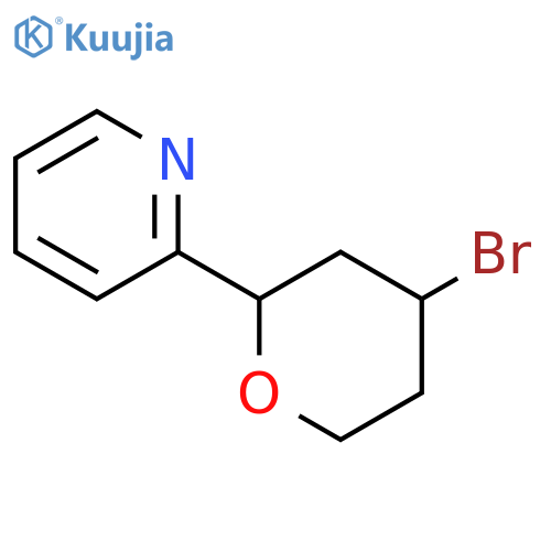 2-(4-bromooxan-2-yl)pyridine structure