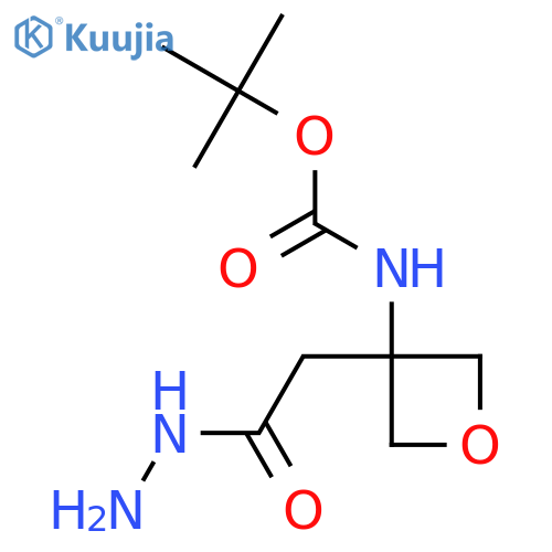 Tert-Butyl (3-(2-hydrazinyl-2-oxoethyl)oxetan-3-yl)carbamate structure