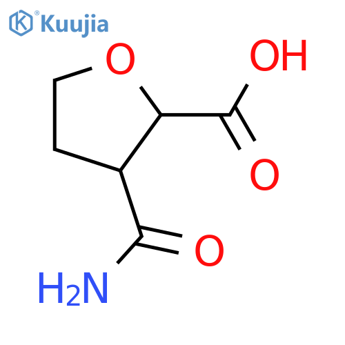 3-carbamoyloxolane-2-carboxylic acid structure