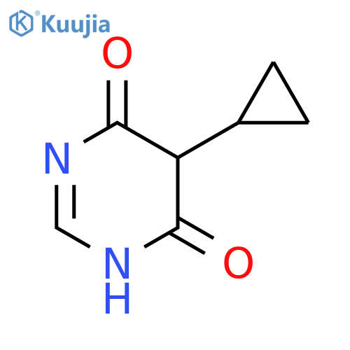5-cyclopropyl-1,4,5,6-tetrahydropyrimidine-4,6-dione structure