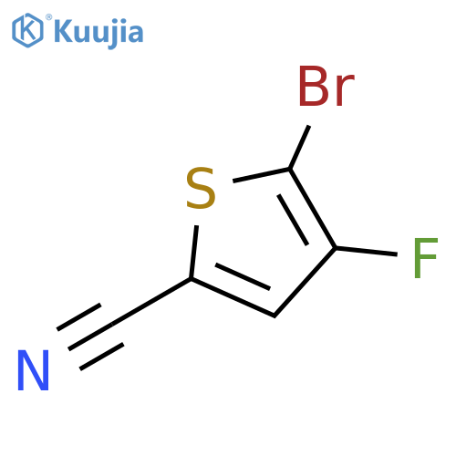 5-Bromo-4-fluorothiophene-2-carbonitrile structure