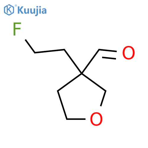 3-(2-Fluoroethyl)oxolane-3-carbaldehyde structure