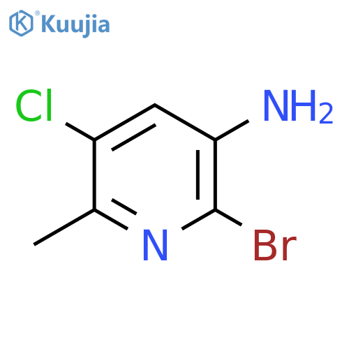 2-Bromo-5-chloro-6-methylpyridin-3-amine structure