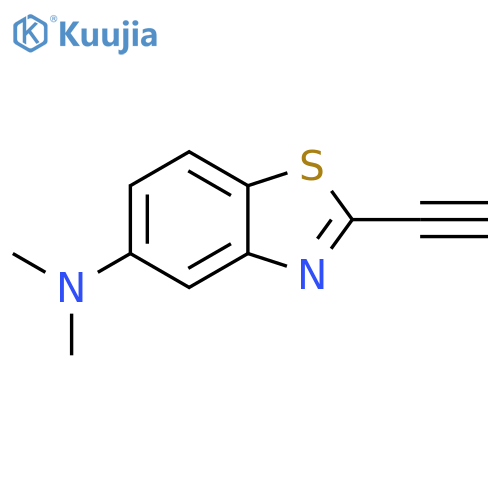 2-ethynyl-N,N-dimethyl-1,3-benzothiazol-5-amine structure