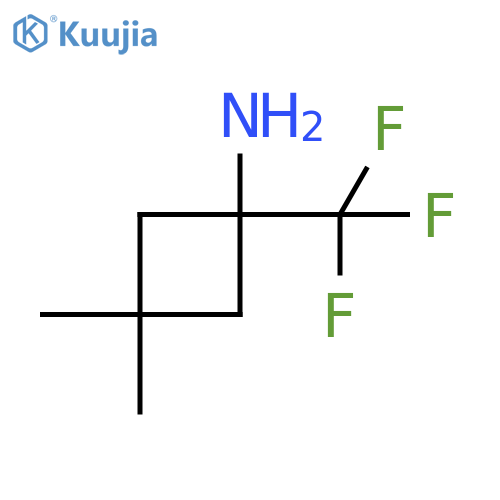 3,3-Dimethyl-1-(trifluoromethyl)cyclobutan-1-amine structure