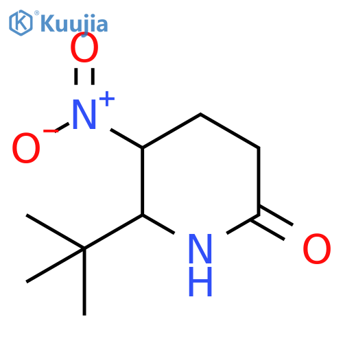 6-tert-butyl-5-nitropiperidin-2-one structure