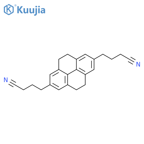 2,7-Pyrenedibutanenitrile, 4,5,9,10-tetrahydro- structure