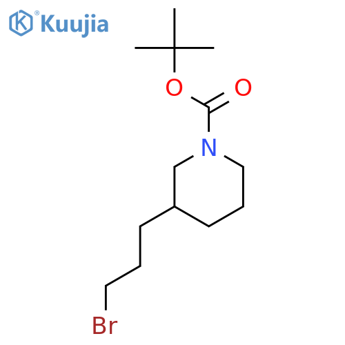 tert-Butyl 3-(3-bromopropyl)piperidine-1-carboxylate structure