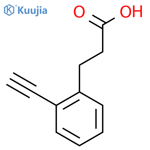 3-(2-ethynylphenyl)propanoic acid structure