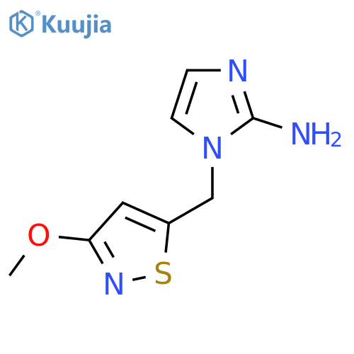 1-(3-methoxy-1,2-thiazol-5-yl)methyl-1H-imidazol-2-amine structure