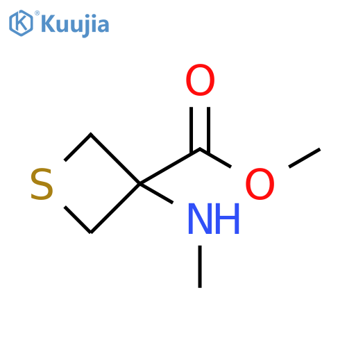 methyl 3-(methylamino)thietane-3-carboxylate structure