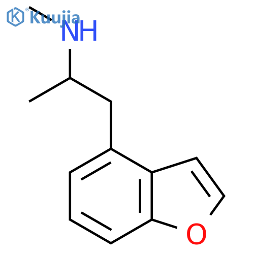 1-(1-benzofuran-4-yl)propan-2-yl(methyl)amine structure