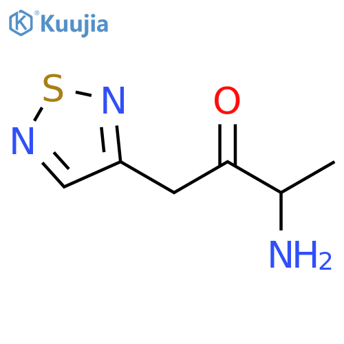 2-Butanone, 3-amino-1-(1,2,5-thiadiazol-3-yl)- structure