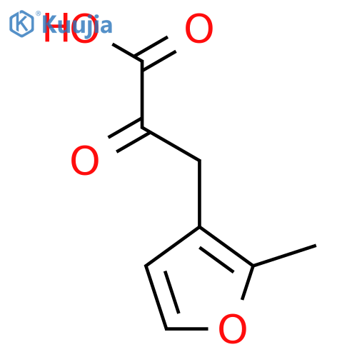 3-(2-methylfuran-3-yl)-2-oxopropanoic acid structure