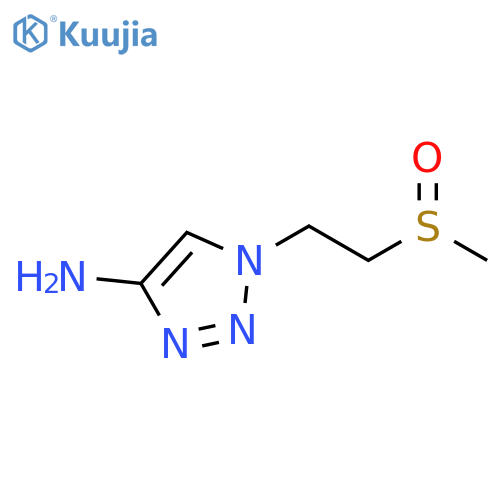 1H-1,2,3-Triazol-4-amine, 1-[2-(methylsulfinyl)ethyl]- structure