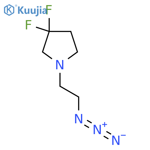 1-(2-Azidoethyl)-3,3-difluoropyrrolidine structure