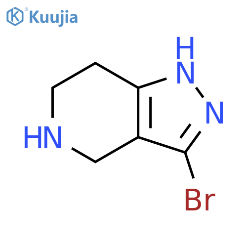 1H-Pyrazolo[4,3-c]pyridine, 3-bromo-4,5,6,7-tetrahydro- structure
