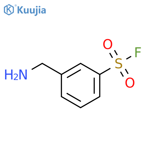 Benzenesulfonyl fluoride, 3-(aminomethyl)- structure