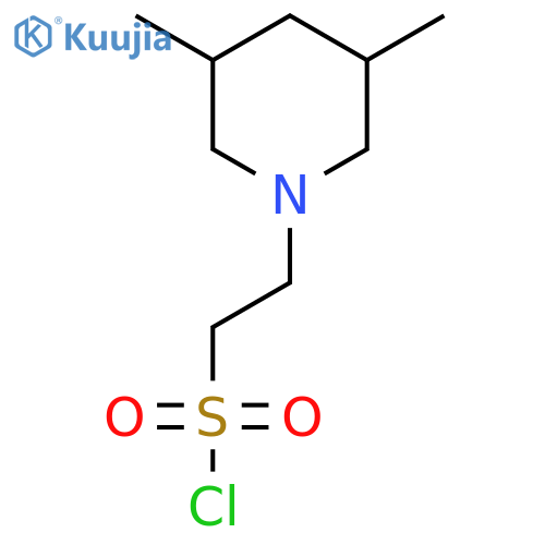 2-(3,5-Dimethylpiperidin-1-yl)ethane-1-sulfonyl chloride structure