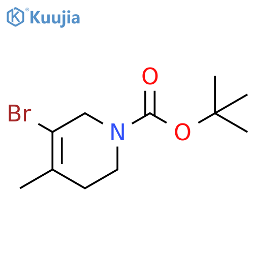 tert-butyl 5-bromo-4-methyl-1,2,3,6-tetrahydropyridine-1-carboxylate structure