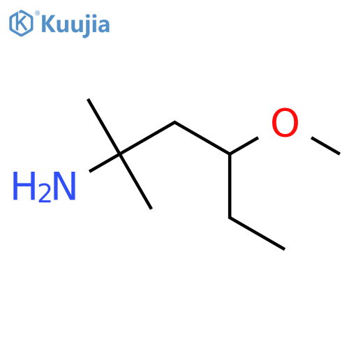 4-methoxy-2-methylhexan-2-amine structure