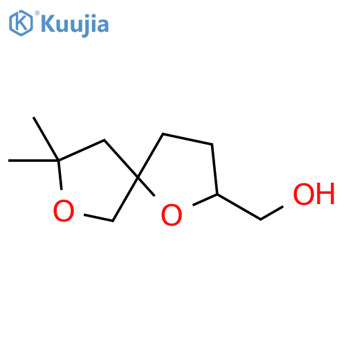 {8,8-dimethyl-1,7-dioxaspiro4.4nonan-2-yl}methanol structure