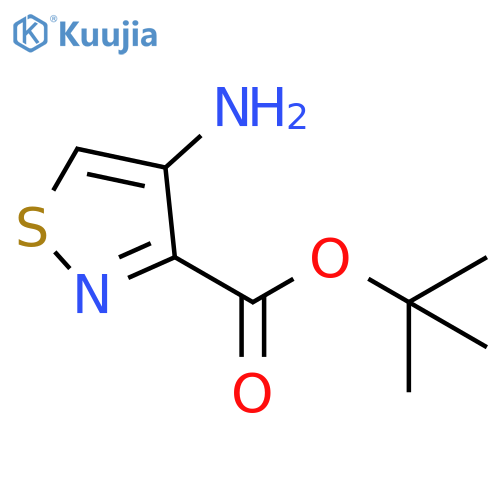 tert-butyl 4-amino-1,2-thiazole-3-carboxylate structure