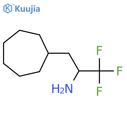 3-cycloheptyl-1,1,1-trifluoropropan-2-amine structure