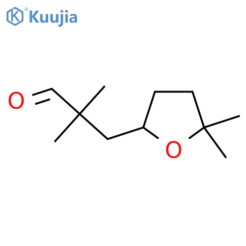 3-(5,5-Dimethyloxolan-2-yl)-2,2-dimethylpropanal structure