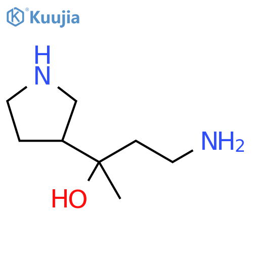 3-Pyrrolidinemethanol, α-(2-aminoethyl)-α-methyl- structure