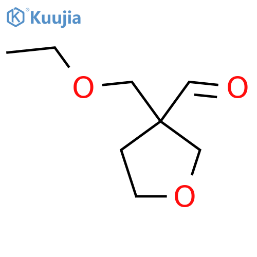 3-(Ethoxymethyl)oxolane-3-carbaldehyde structure