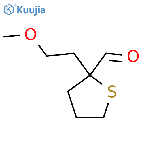 2-(2-Methoxyethyl)thiolane-2-carbaldehyde structure