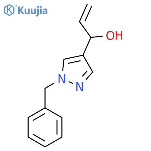 1-(1-benzyl-1H-pyrazol-4-yl)prop-2-en-1-ol structure