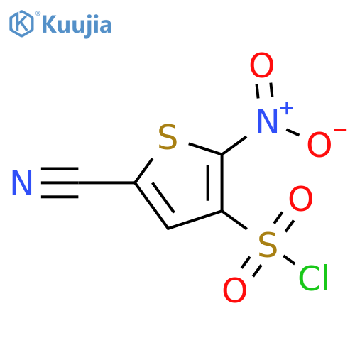 5-cyano-2-nitrothiophene-3-sulfonyl chloride structure