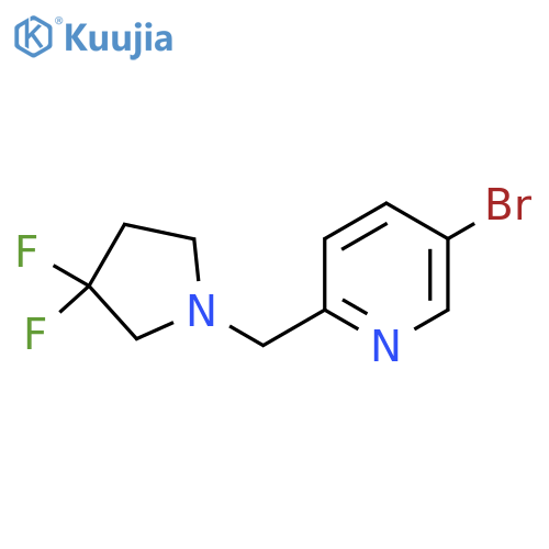 5-Bromo-2-(3,3-difluoropyrrolidin-1-ylmethyl)-pyridine structure