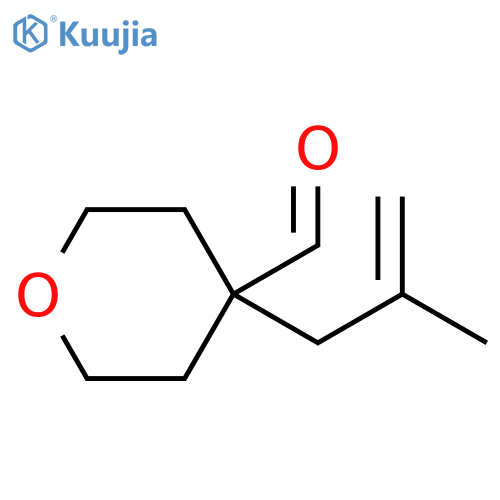 4-(2-Methylprop-2-enyl)oxane-4-carbaldehyde structure