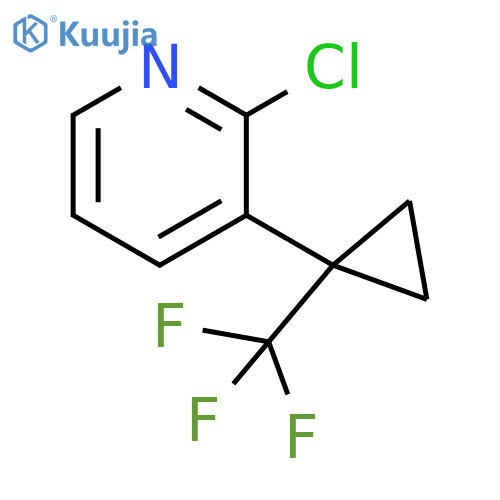2-chloro-3-1-(trifluoromethyl)cyclopropylpyridine structure