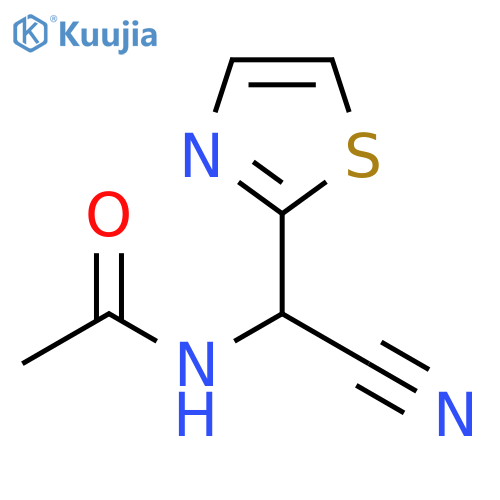 N-cyano(1,3-thiazol-2-yl)methylacetamide structure