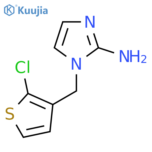 1-(2-chlorothiophen-3-yl)methyl-1H-imidazol-2-amine structure