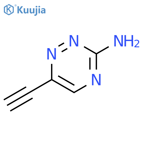 6-ethynyl-1,2,4-triazin-3-amine structure