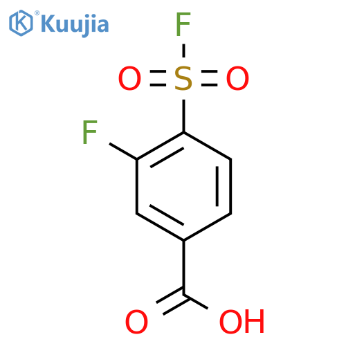 3-Fluoro-4-(fluorosulfonyl)benzoic acid structure