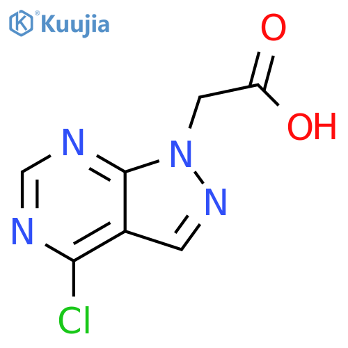 2-{4-chloro-1H-pyrazolo3,4-dpyrimidin-1-yl}acetic acid structure