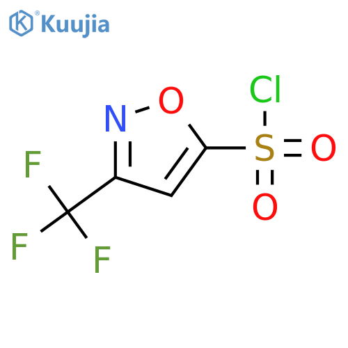 3-(trifluoromethyl)-1,2-oxazole-5-sulfonyl chloride structure