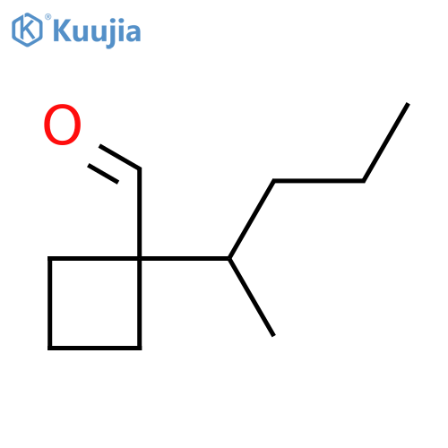 1-(Pentan-2-yl)cyclobutane-1-carbaldehyde structure